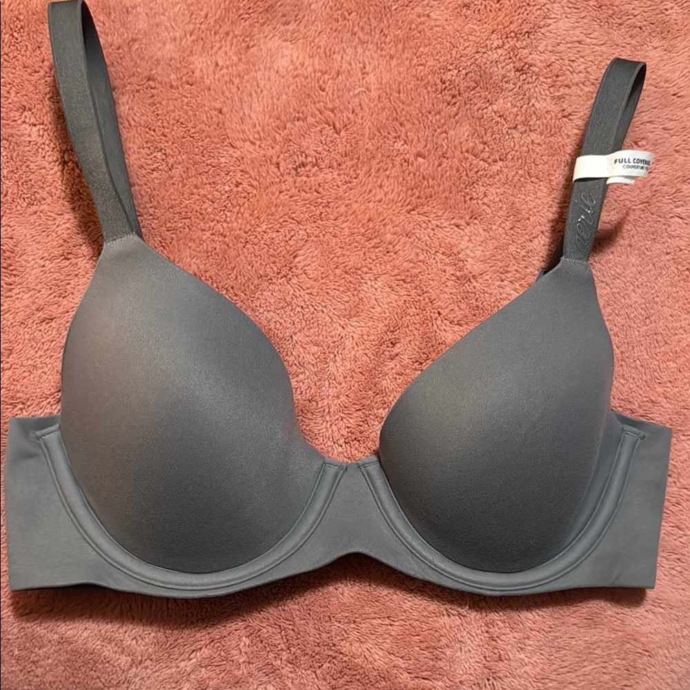 Aerie Gray T-Shirt Bra with Molded Cups